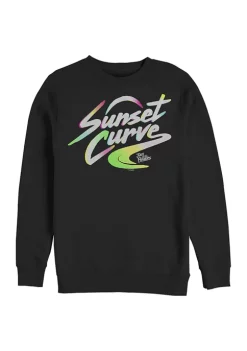 Julie and the Phantoms Sunset Curve Logo Crew Fleece Graphic Sweatshirt