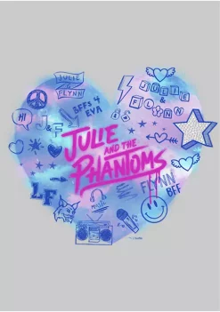 Julie and the Phantoms Heart Julie Icons Crew Fleece Graphic Sweatshirt -Deals TOMS Store Belk 236