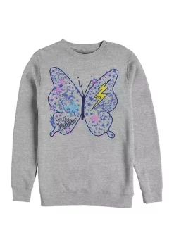 Julie and the Phantoms Butterfly Doodles Crew Fleece Graphic Sweatshirt