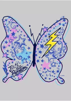 Julie and the Phantoms Butterfly Doodles Crew Fleece Graphic Sweatshirt -Deals TOMS Store Belk 32