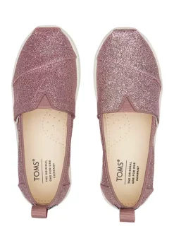 TOMS® Youth Girls Alpargata Glitter Slip On Flats -Deals TOMS Store Belk 420