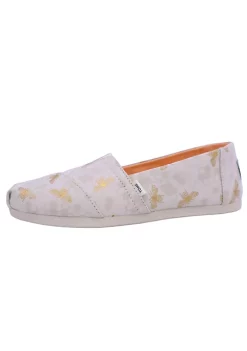 Toms Women's Birch Foil Bumble Bees Alpargata Loafers & Slip-On - 5.5M