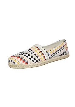 Toms Women's Natural Multi Alpargata Rope Slippers -Deals TOMS Store Belk 475
