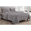 Décor&More Luxury Elegance 4 Piece King Size Extra Soft Velvet Touch Microplush Sheet Set - Dark Grey