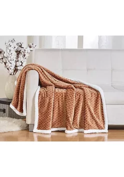 Décor&More Ultra Lush Heavy Sherpa Throw Blanket (50" x 60") - Mocha