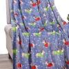 Décor&More Velvet Touch Holiday Throw Fleece Blanket (50" x 60") - Dogs in Sweaters -Deals TOMS Store Belk 510