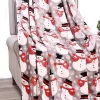 Décor&More Santa's Little Helper Collection Festive and Cuddly Holiday Microplush Throw Blanket (50" x 60") - Winter Snowman -Deals TOMS Store Belk 512