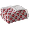 Décor&More Amor Eterno Be Mine Love Collection Valentine's Day Heart Ultra Plush Throw Blanket (50" x 60") with Sherpa Backing - Red Hearts -Deals TOMS Store Belk 534