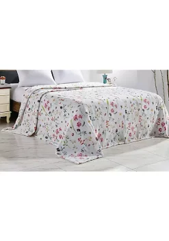 Décor&More Primavera in Bloom Oversized Luxe Plush King Size Blanket (102" x 90")