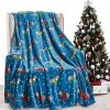 Décor&More Let it Snow Collection Microplush Holiday Throw Blanket (60" x 50") - Christmas Dogs -Deals TOMS Store Belk 552