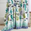 Décor&More Corales de Marina Blue Coral Seahorse Oceanic Microplush Throw Blanket Ocean Blanket for Boys and Girls and Kids of Any Age (50" x 60") -Deals TOMS Store Belk 558