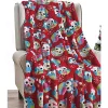 Décor&More Velvet Touch Holiday Throw Fleece Blanket (50" x 60") - Hooty Hoot Owl