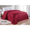 Décor&More Ultra Plush King Size Chevron Arrow Jacquard Microplush Blanket (102" x 90") - Burgundy -Deals TOMS Store Belk 598