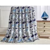 Décor&More Shark Baby Extra Soft Throw Blanket (50" x 60") - Blue and Grey Sharks