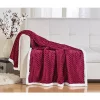 Décor&More Ultra Lush Heavy Sherpa Throw Blanket (50" x 60") - Burgundy -Deals TOMS Store Belk 640