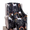 Décor&More Happy Halloween Microplush Throw Blanket (50" x 60") - Halloween Unicorns -Deals TOMS Store Belk 674