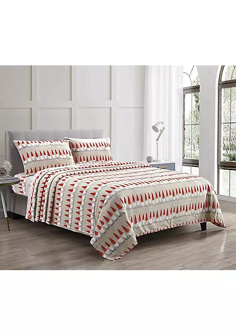 Décor&More Luxury Elegance 3 Piece Twin Size Extra Soft Velvet Touch Microplush Sheet Set - Nice Gnome -Deals TOMS Store Belk 676