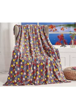 Décor&More All Sports Microplush Throw Blanket (50inch x 60inch) - Play Ball
